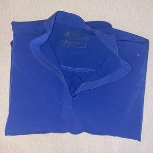 Figs Denim Blue scrub top